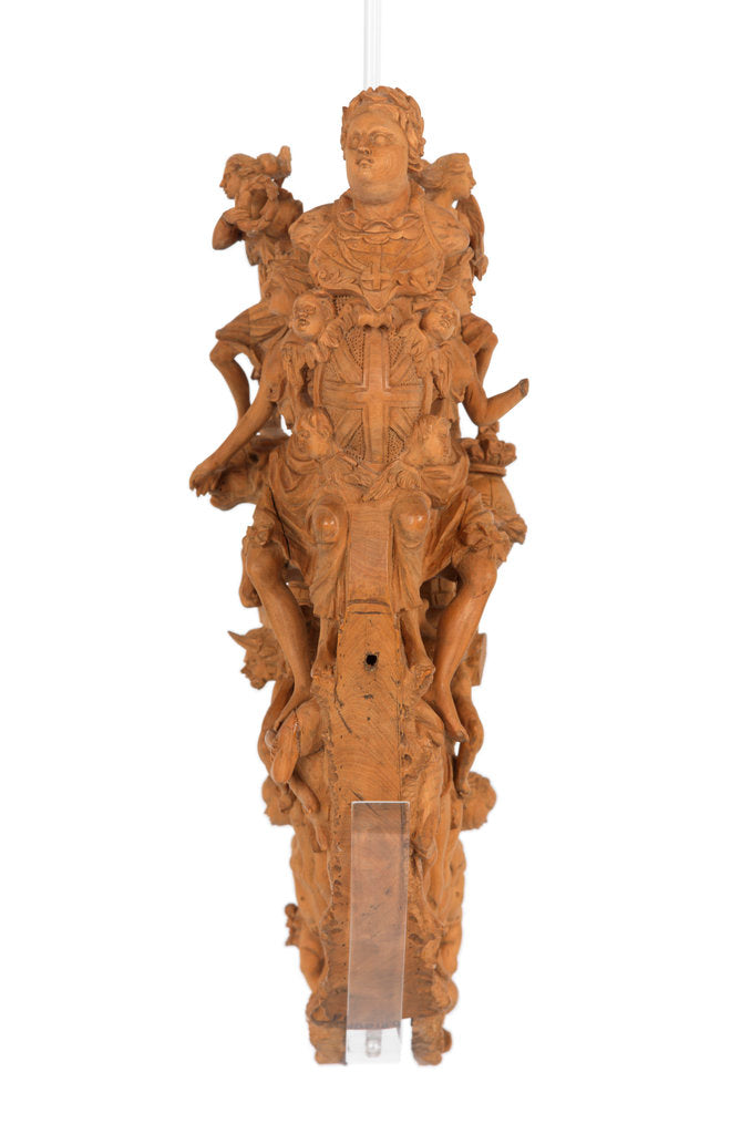 Detail of Figurehead model of First Rate 100-gun warship HMS 'Victory' (1765) by William Savage