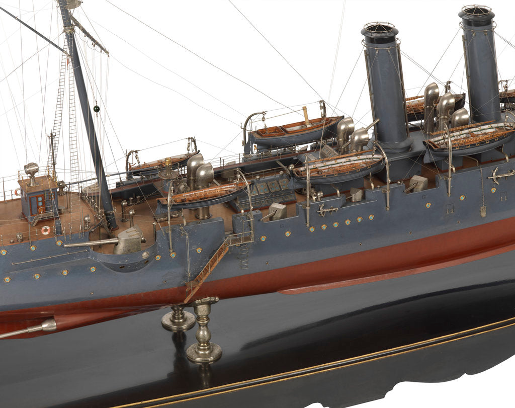 Detail of A warship cruiser the 'Niitaka' (Japan, 1902) by Unknown