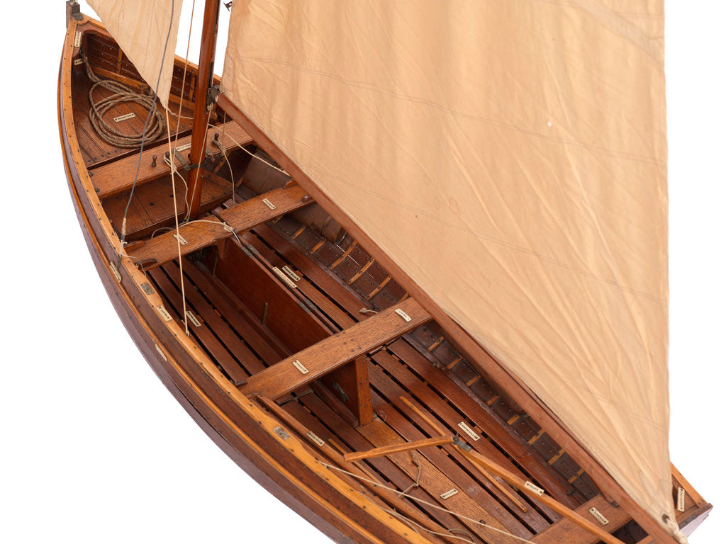 Detail of A recreational sailing dinghy, 'RNSA' 14 (1920) by unknown