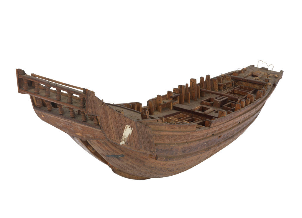 Detail of Fishing vessel; Junk, Tsat Pon Trawling Junk by Unknown