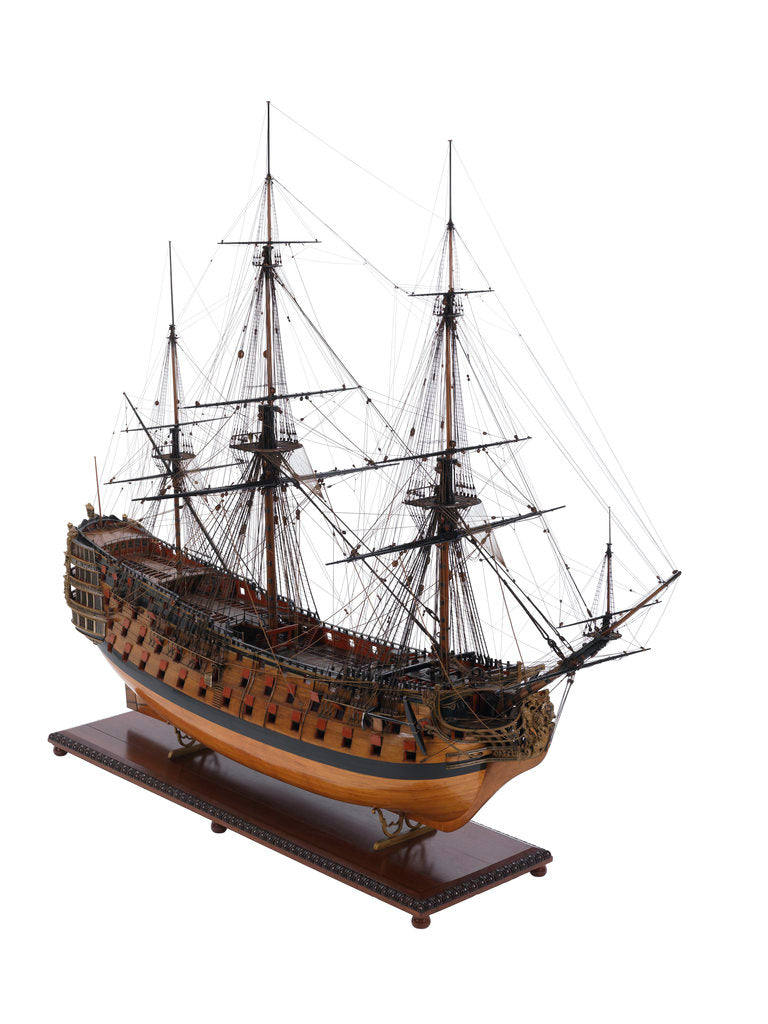 Detail of Model of First rate 100-gun warship 'Victory' (1737) by unknown