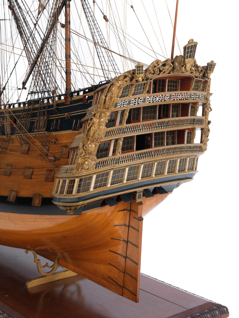Detail of Model of First rate 100-gun warship 'Victory' (1737) by unknown