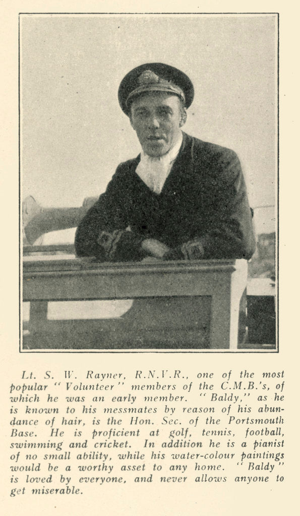 Detail of Lt. S.W. Rayner by unknown