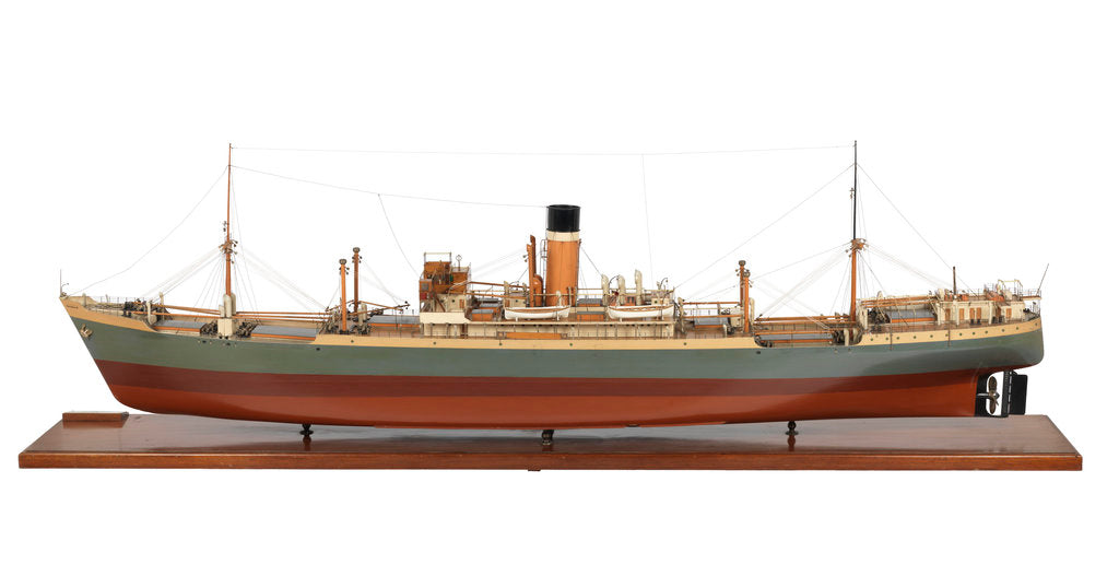 Detail of 'City of Agra' (1936); Cargo vessel by William Denny & Bros Ltd