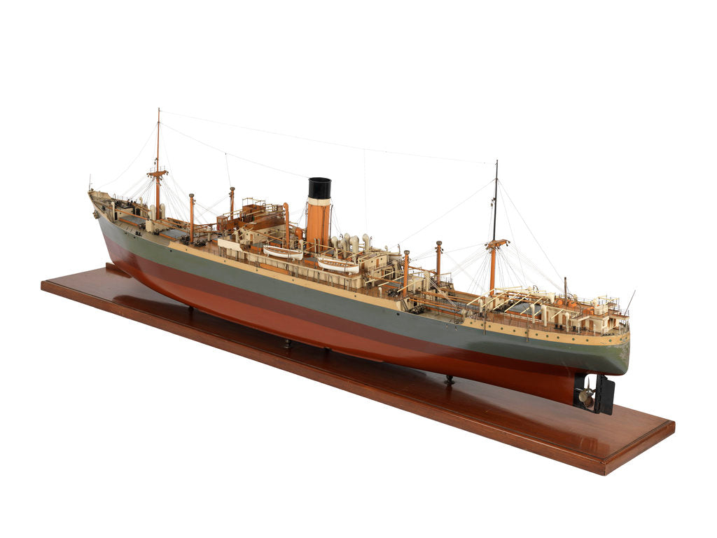 Detail of 'City of Agra' (1936); Cargo vessel by William Denny & Bros Ltd