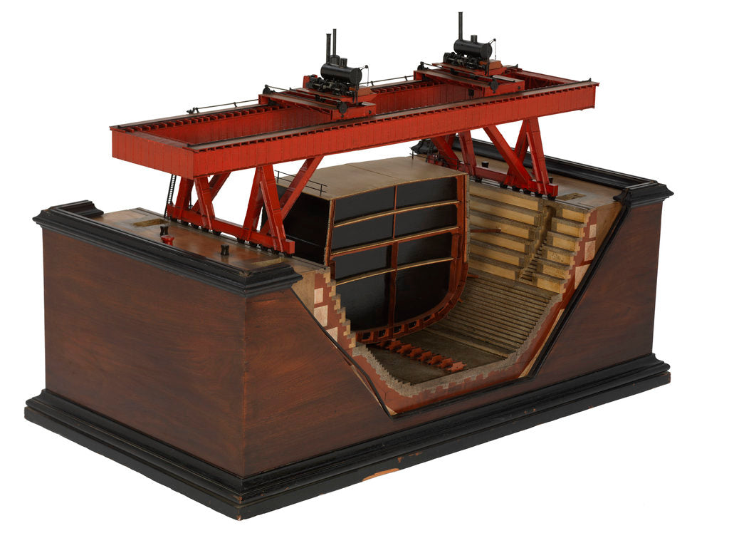 Detail of Steam Travelling Gantry; Warship by Unknown