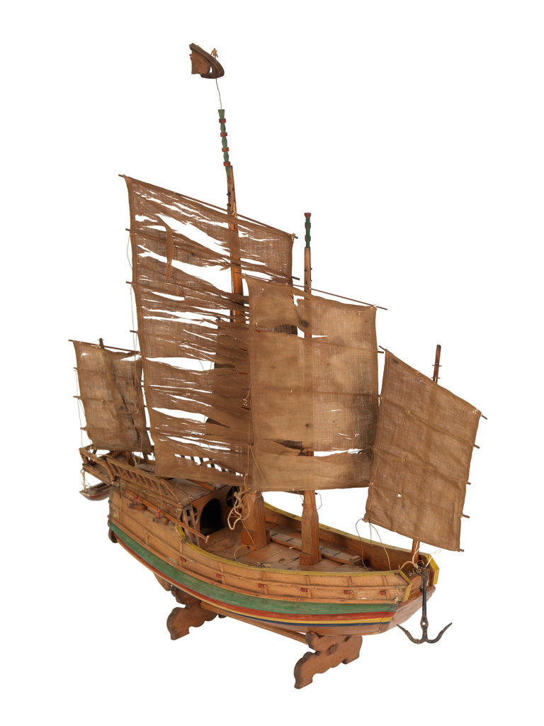 Detail of Cargo vessel; Kiangsu junk by unknown