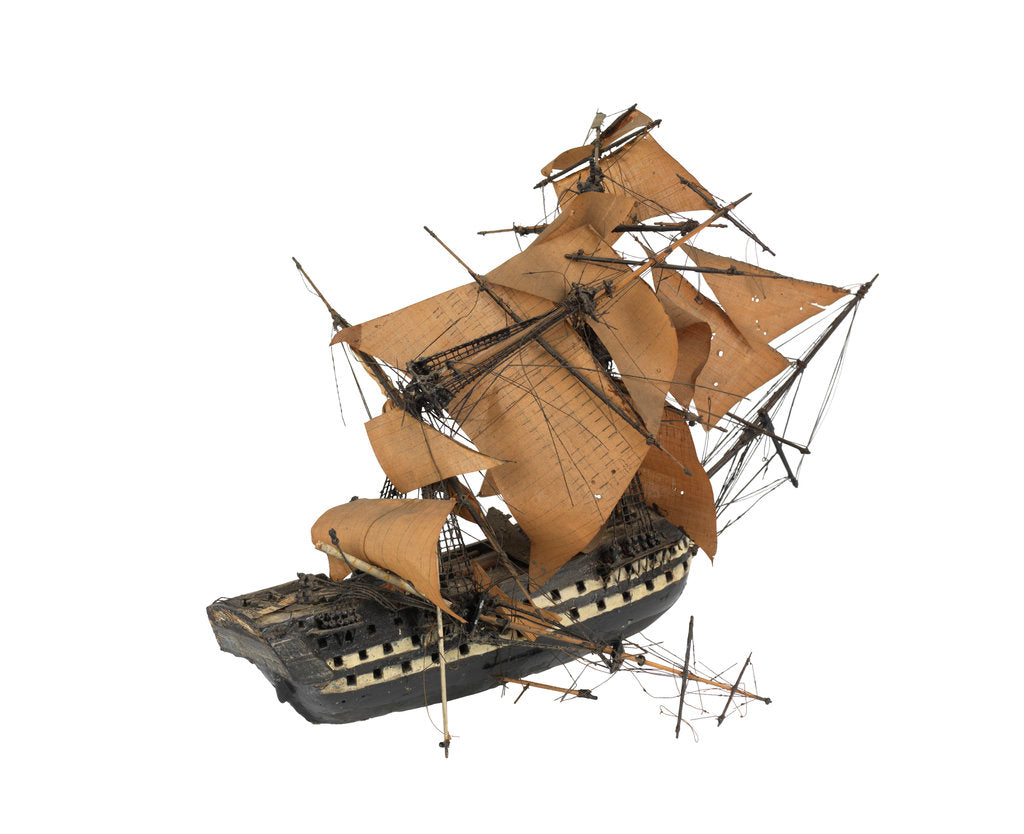 Detail of 'Minotaur'; warship; 74 guns; 3rd rate by William Haines
