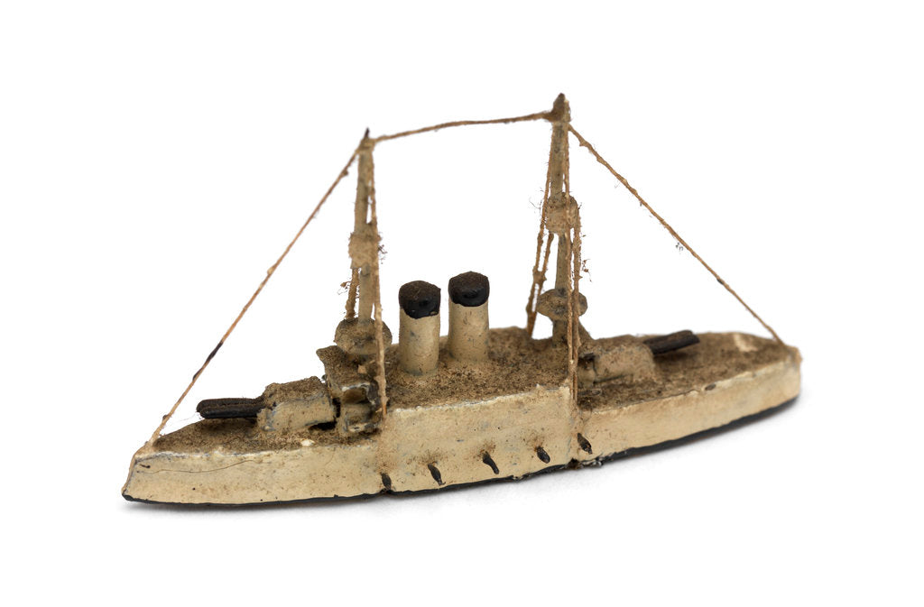 Detail of Instructional waterline recognition model of Japanese battleship HIJMS 'Mikasa' (1900) by Gerald John Blake