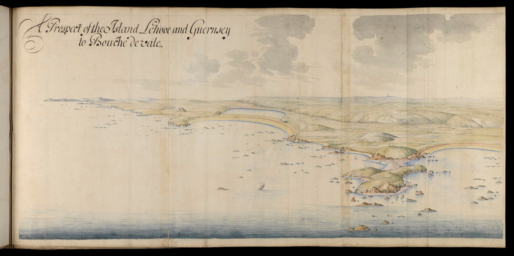 Detail of A prospect of the island of Lihou and Guernsey by Thomas Phillips