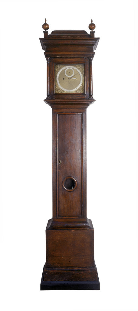 Detail of Angle clock by Thomas Tompion