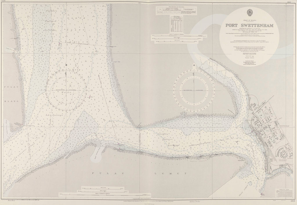 Detail of A chart of Port Swettenham by unknown