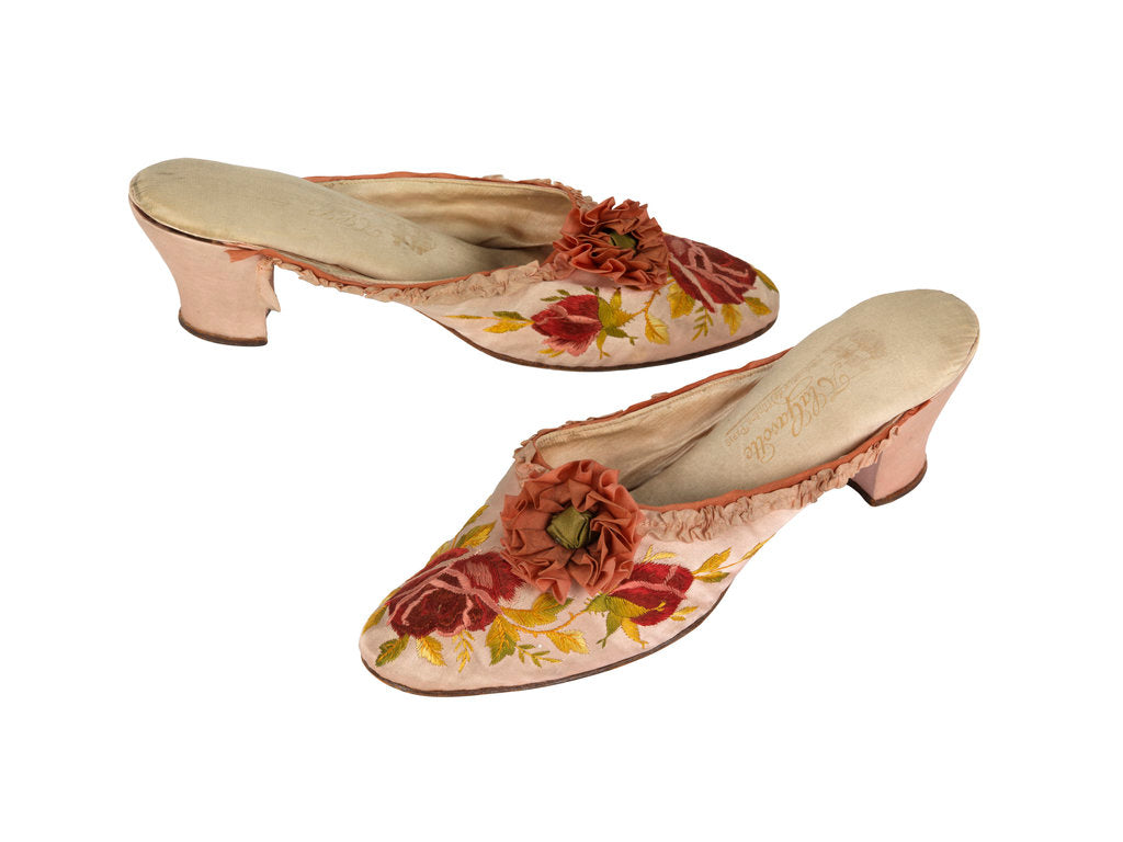 Detail of Silk slippers by Unknown