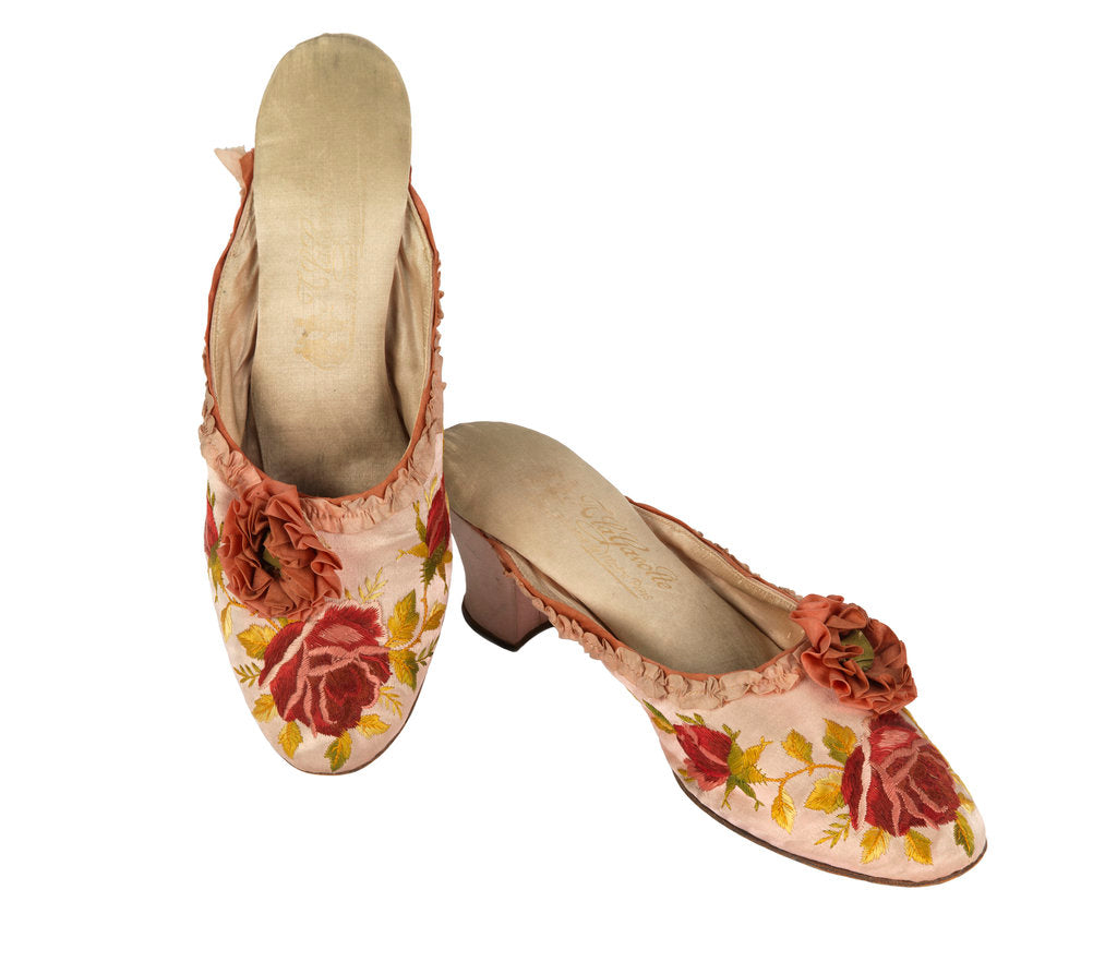 Detail of Silk slippers by Unknown