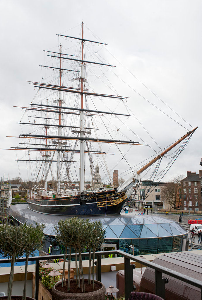 Detail of Refurbished clipper 'Cutty Sark' (1869), re-opened 25 April 2012 by National Maritime Museum