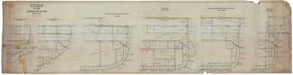 Constructional Section plan for HMS 'Agincourt' (1913)