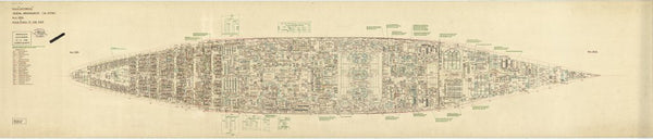 No 6 Deck plan for HMS 'Victorious' as fitted