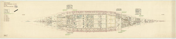 No 8 deck plan for HMS 'Victorious' as fitted