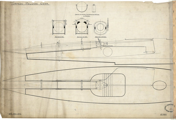 Torpedo release gear for Coastal Motor Boat