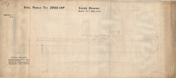 Sheer Drawing for 'Pert' (1916)