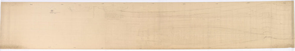 Class Body and Lines plan for 'CVA01'. (Box 1504) extremely faint