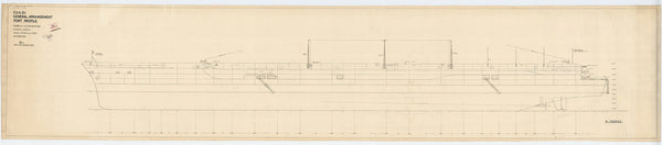 General Arrangement: Port Profile plan for 'CVA01'