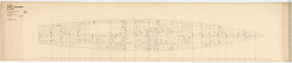 Plans of No. 5 deck (Upper deck) for 'CVA01'