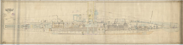 Profile, to starboard of L class submarine 'L6'