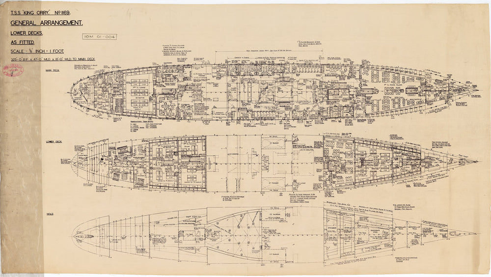 Lower Decks for ‘King Orry’ (1946)