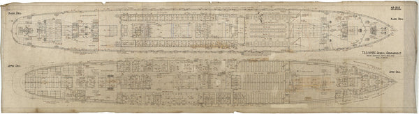 Shade & Upper decks for TSS 'Czaritza' (1915)