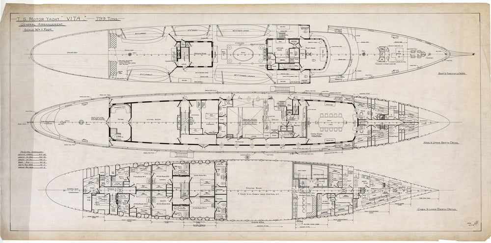 1420 Decks as fitted for HMS ‘Vita’ [ex-Argosy] (1931)