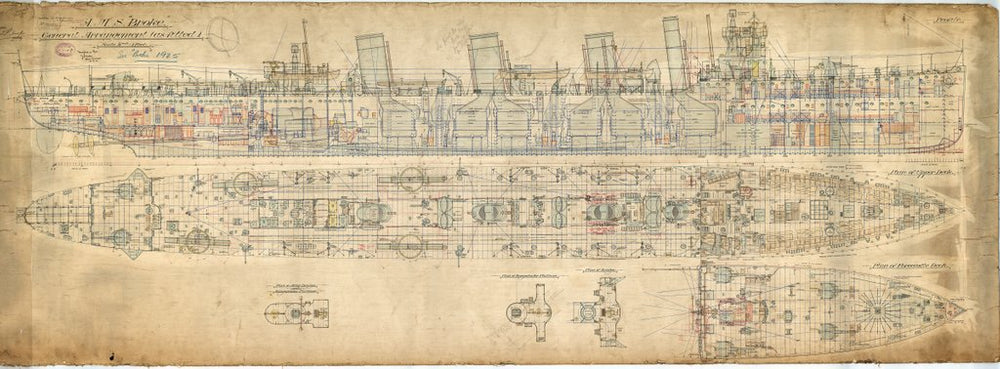 Plan for HMS 'Broke'