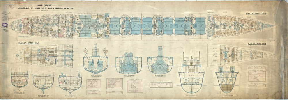 Plan for HMS 'Broke'