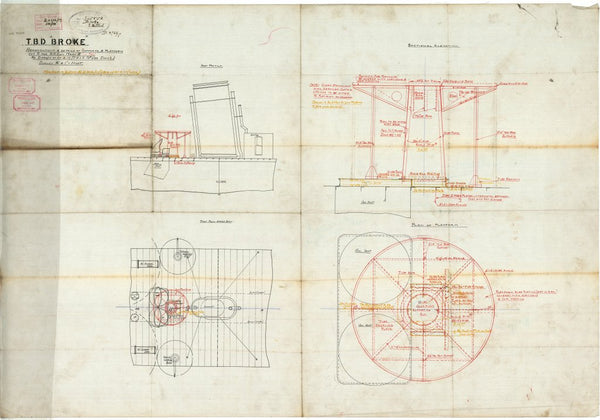 Plan for HMS 'Broke'