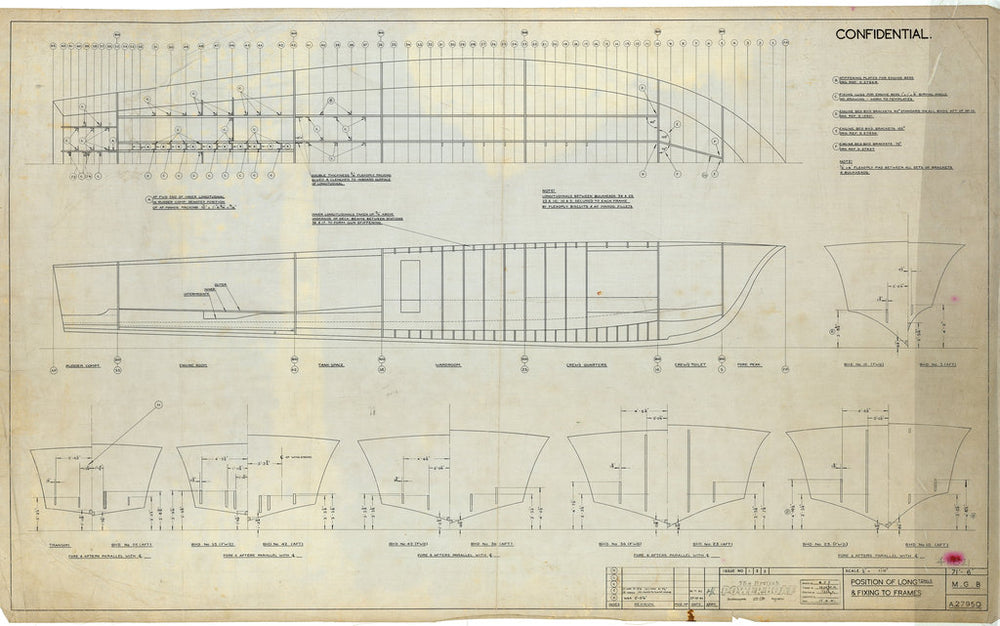 71ft 6” MGB 74-81 and 107-117: 4H821 Position of longitudinals