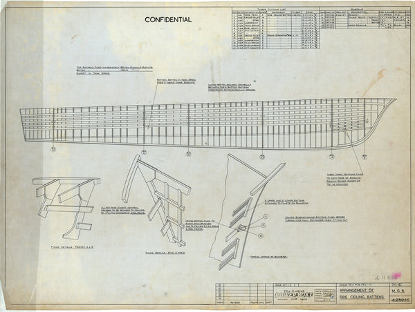 71ft 6” MGB 74-81 and 107-117: 4HB26 Side ceiling battens