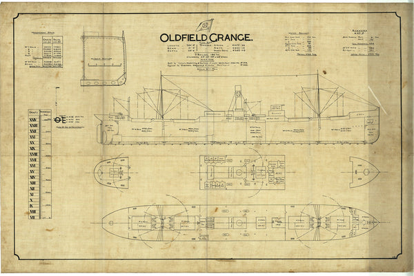Capacity Profile & Plan for ‘Oldfield Grange’ (1913)