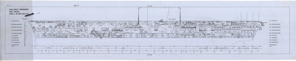 Port Profile plan for HMS ‘Eagle’ (1946)