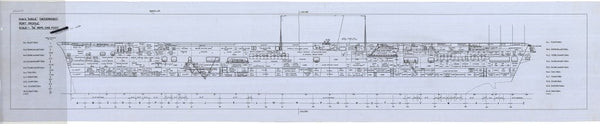 Port Profile plan for HMS ‘Eagle’ (1946)