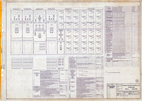 Switchboard General arrangement plan for Formidable