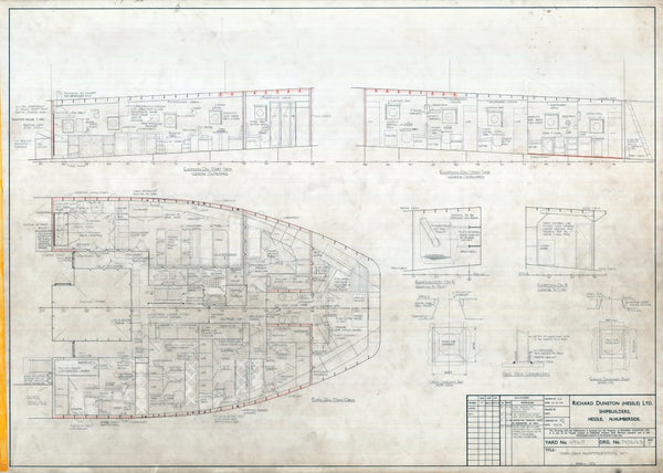 Main deck accommodation plan for Formidable