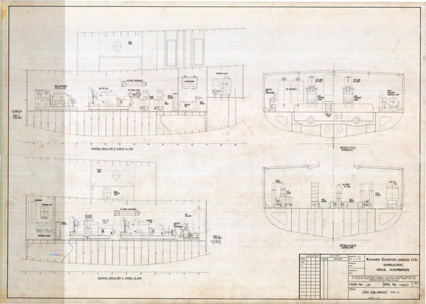 Engine room arrangement plan for Formidable