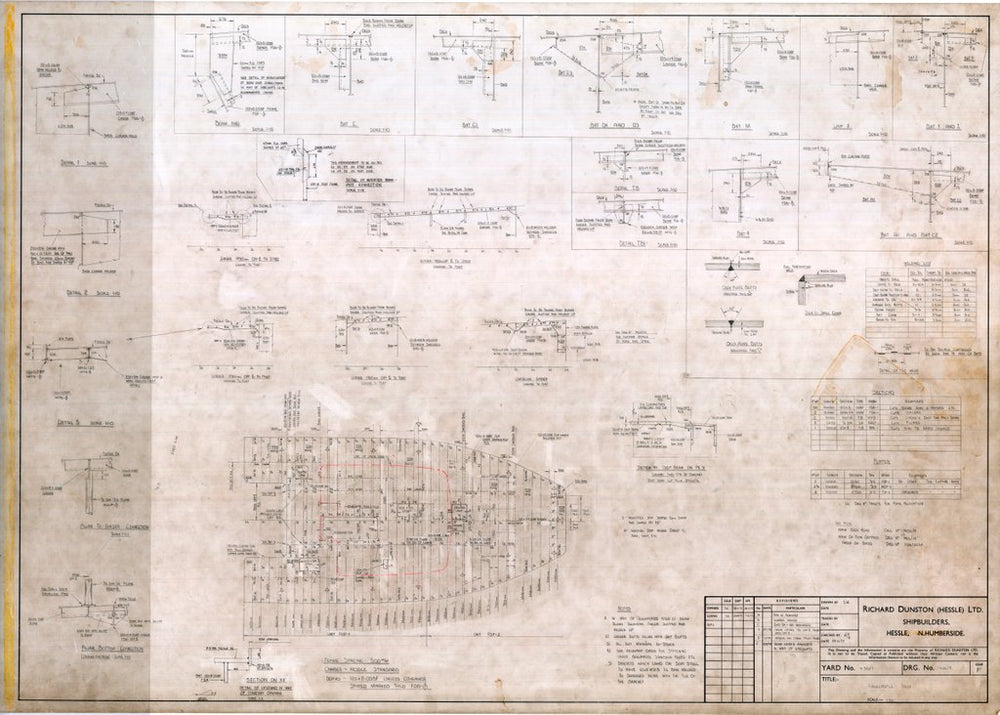 Deck plate thickness plan for Formidable