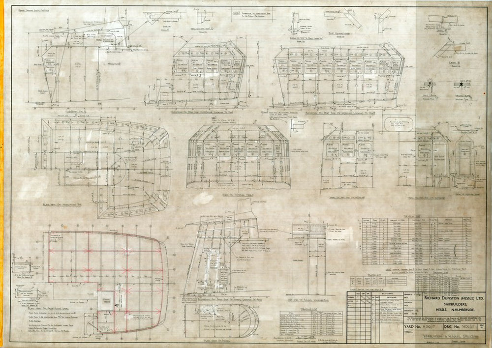 Wheelhouse funnel structure plan for Formidable