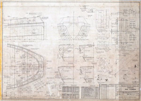 Anchor pocket plan for Formidable