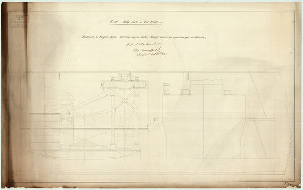 Engines and boilers as constructed for 'Vulcan'