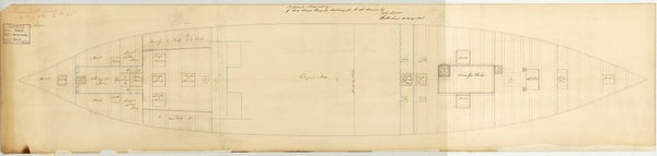 Lower deck plan for 'Birkenhead'