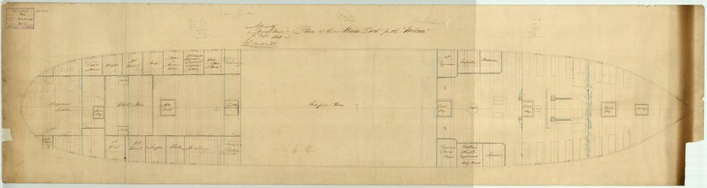 Main deck plan for 'Birkenhead'