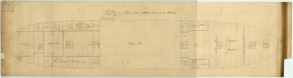 Main deck plan for 'Birkenhead'