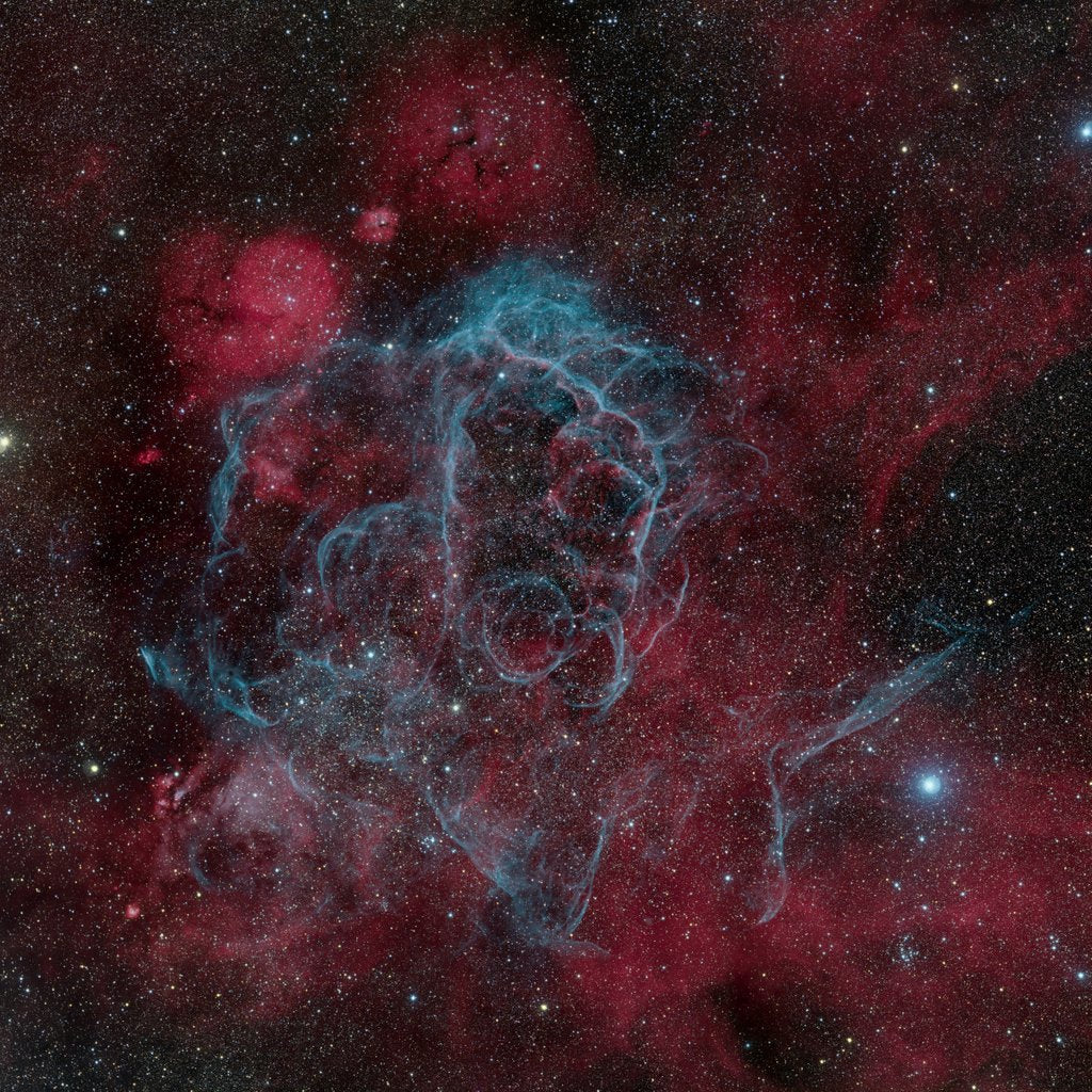 Detail of Vela Supernova Remnant by Marco Lorenzi